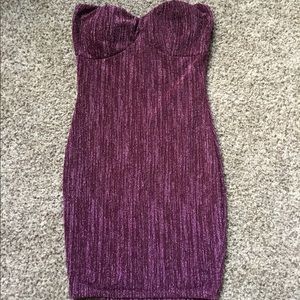 Lulus strapless sequin dress